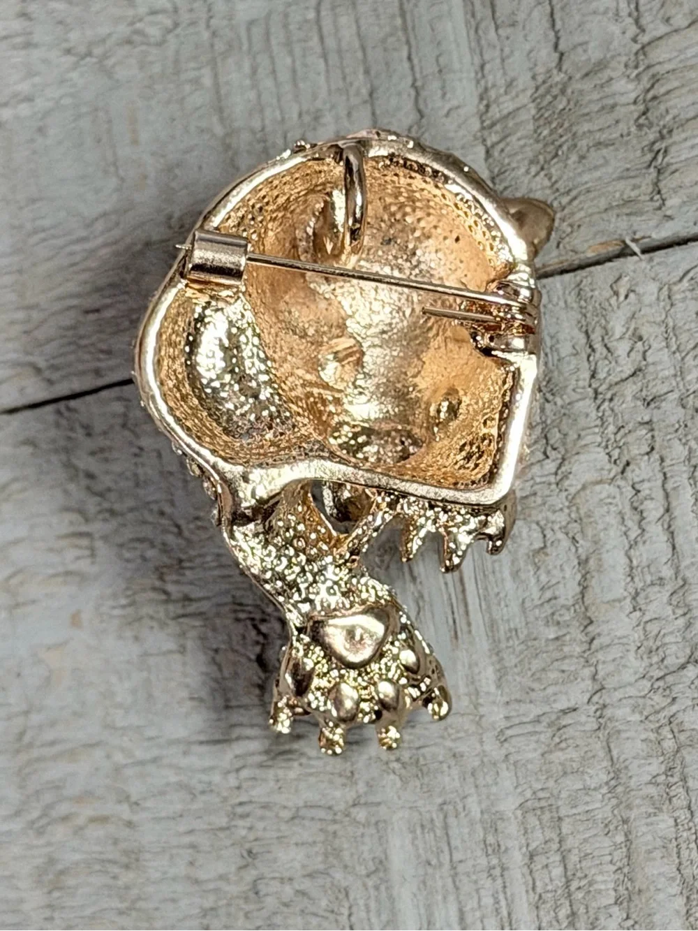 Wild Panther Brooch w/crystals & rhinestones